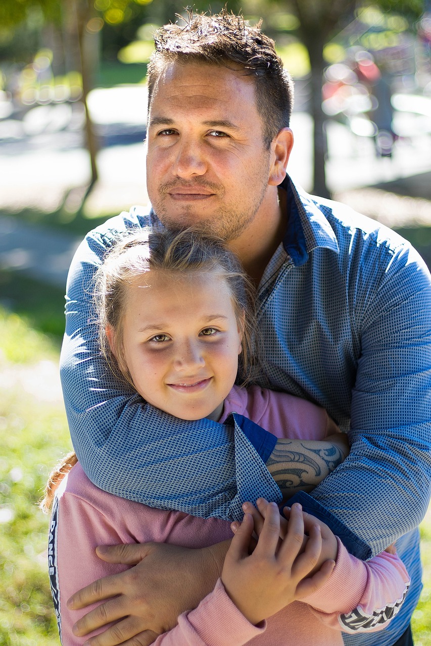 Dad and daughter
