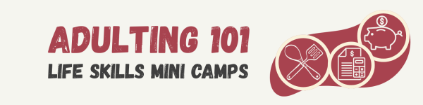 Adulting 101, Life skills mini camp with icons